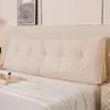 Almofada Triangular Bege para Cabeceira de Cama, Almofada para Cabeceira de Quarto, Almofada de Sofá com Enchimento Macio para Apoio Lombar de Tatami, Removível e Lavável