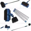 Cepillo rodillo para pintura nuevo de fábrica tubo telescópico de aleación de aluminio cepillo de aceite herramienta cepillo rodillo para pintura tubo de acero inoxidable funda