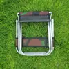 Silla Pequeña Portátil Metal Baja Taburete de Pesca Mini Adulto Camping Tren Ocio Taburete Plegable