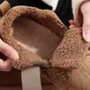 Sapatos Birkenstock de Veludo Fofo Femininos 2026 Inverno Novo Estilo Coreano Plataforma Solado Grosso Aumento de Altura Quentes de Algodão Sapatos Casuais