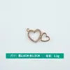 Al por mayor Estilo Coreano Creativo Colgante Individual Multiestilo Patrón de Corazón Goteo de Aceite Aleación Collar Pulsera Colgante Joyería Accesorios DIY
