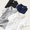 Polo de Uniforme Escolar Infantil Russo Ozon de Manga Curta para o Verão Médio e Grande Infantil com Lapela Camiseta de Uniforme de Classe Camisa com Gola