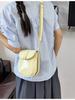 Bolsa Transfronteiriça de Celular em PU Feminina Nova Coleção Primavera/Verão 2026 Versátil com Alça de Ombro Moda Texturizada Bolsa Transversal Bolsa Sela