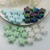 Color Gelatina Acrílico Estrella Estéreo Estrella de Cinco Puntas Colgante Accesorios para Joyería DIY Llavero Colgante para Pendientes