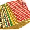 Etiqueta Adhesiva Redonda de Colores Surtidos, Punto de Colores, 19 mm, Transfronteriza, Etiqueta de Sellado Redonda, Autoadhesiva, 16 Pegatinas Creativas de Colores