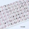 Broca de Unha de Cristal Dongzhou Redonda para Fogos de Artifício Corte DIY Acessórios de Joias Fundo Pontiagudo Cor Diamante Joias de Unha Atacado 8MM