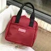 Nueva bolsa de almuerzo portátil impermeable estilo coreano de color contrastante, bolsa para mamá, bolsa para llevar al trabajo, bolsa para snacks y artículos varios, bolso para mujer