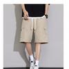Pantalones cortos casuales de marca de moda para hombre, suaves, holgados, con múltiples bolsillos, de marca de moda, pantalones deportivos casuales de cinco puntos de secado rápido.