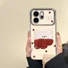 Adecuado para funda de teléfono móvil Opporeno15, de aspecto elegante y nicho Opporeno14Pro Anticaídas 13 Oso de bufanda roja