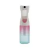 Botella pulverizadora continua de alta presión color degradado 200ml para jardinería, riego, desinfección con alcohol, fijador de cabello escarchado