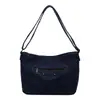 Bolsa jeans feminina nova estilosa versátil de ombro único simples retrô transversal mochila de viagem de grande capacidade