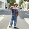 Elegante conjunto de otoño para niños, conjunto casual de dos piezas con sudadera estilo coreano para niños, ropa guapa para niños en primavera y otoño