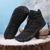 Botas de neve outdoor direto da fábrica impermeáveis de cinco dedos sapatos de algodão com forro de lã grossa antiderrapante isolamento resistente ao frio sapatos de cinco dedos descalços