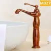 Torneira de cobre quente e fria para lavatório torneira vintage para bancada de banheiro lavatório de pia doméstica torneira europeia