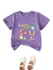 Amazon eBay Estação Independente Fofa Divertida Roupas Infantis Novo Estilo Abelha Girassol Velho Camiseta de Gola Redonda Manga Curta