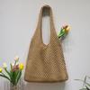 2025 Nueva Bolsa Especial de Amazon Bolso Tote Japonés y Coreano Bolsa Tejida Bolsa Calada Bolsa Tejida Bolso de Hombro Mujer