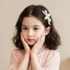 Pinza para el pelo de niño con lazo dulce y elegante y perlas, Pinza lateral de alta gama estilo francés, Accesorio para el pelo tipo pinza de pato