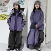 Traje de Niña Otoño Invierno 2026 Nuevo Estilo Coreano Niña Grande Tres en Uno Cortavientos Chaqueta Protectora de Color Bloque para Exteriores Infantil