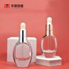En stock 15 ml30ml botella de líquido de esencia con tapa de hombro plano transparente, gotero, botella de líquido de fondo grueso, sub-empaque, materiales de embalaje cosmético