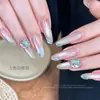 Rhinestones para Uñas con Zirconia Biselada Azul Lago Claro, Lágrimas de Sirena Azul Mar Deslumbrantes, Mini Rhinestones Planos para Uñas con Forma de Gota de Agua Marquise