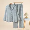 Pijama Rojo para Mujer, Primavera y Otoño, Algodón Puro, Manga Larga, Alta Calidad, Estilo de Pareja Moderno, Ropa de Casa Roja Holgada que se Puede Usar Afuera