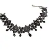Joyería europea y americana, collar sencillo para mujer, gargantilla, cadena corta para el cuello, cadena de clavícula de encaje, collar gargantilla
