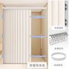 Cortina de ducha magnética plegable transfronteriza de Amazon AliExpress, impermeable, resistente al moho, recubierta, imitación lino