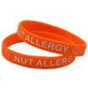 Alerta Médica Alergia a Nueces pulsera de silicona advertencia alergia al cacahuate correa de mano de goma anillo de mano