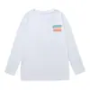 Camiseta de Manga Larga de Algodón Pesado Estilo High Street Americano para Mujer 2024 Nuevo Otoño e Invierno Coreano Diseño Holgado con Sentido de la Moda Top Holgado