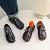Zapatos de Cuero de Moda para Niñas 2026 Primavera Nuevos Estilo Coreano Transpirables Zapatos Casuales para Niños Estilo Británico Zapatos de Vestir Comercio Exterior