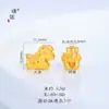 Puzuo Color Fuerte que Conserva el Color Arena Mate Oro Accesorios DIY Hazte Rico Inmediatamente Colgante de Ocho Caras con Perlas Agujereado Pulsera con Perlas para Mujeres