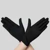 Guantes Delgados de Spandex para Conducir en Primavera y Otoño, Color Sólido Negro y Blanco, Unisex, Transpirables, Adecuados para Etiqueta y Baile, Estilo Verano, Unisex