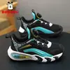 Zapatos Deportivos Bobodou 2026 Primavera/Otoño Niñas Medianos/Grandes Moda Infantil Botón Giratorio Versátil Zapatos Casuales para Correr Niñas