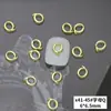 X41 novo dourado 26 letras em inglês joias para unhas atacado simples tridimensional liga metálica diy decoração de unhas