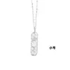 Collar de Barra de Oro de la Suerte en Plata de Ley S925 para Mujer, Marca de Moda Hielo Triturado Brillante, Cadena para el Cuello Atractora de Riqueza y Segura, Regalo de Año Nuevo
