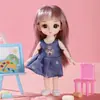 Caixa de Presente Conjunto Boneca Princesa 17cm Presente de Jardim de Infância Presente de Aniversário para Crianças Brinquedo de Menina Boneca Bebê Fofo