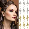 12 Piezas de Accesorios para el Cabello Transfronterizos Dorados y Plateados, Anillos para el Cabello con Forma de Serpiente, Productos Personalizados de Moda para Rastas, Venta al por Mayor desde el Fabricante