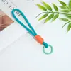 Lanyard para Teléfono con Bloques de Color Llavero Color Dopamina Hebilla de Cuentas con Bloques de Color Cadena para Bolso Nudada Juguete Colgante para Teléfono