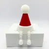 Decoraciones Navideñas y de Halloween Fantasma para Fiestas Impresas en 3D Transfronterizas con Articulaciones de Pierna Móviles, Modelo de Mini Escena