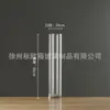 Jarrón Grande Recto de Vidrio Transparente, Estilo Minimalista de Gama Alta, Venta al por Mayor de Lujo Ligero, Decoración Hidropónica de Flores de Pie para Sala de Estar