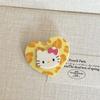 Bonita Nueva Pinza para el Cabello de Acrílico con Forma de Corazón Estéreo de Doble Capa y Gato Kt Ins Dulce Estilo Girly Corazón Flequillo Tocado de Dibujos Animados