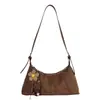 Bolsa de ombro de alta qualidade e estilosa para mulheres, nova coleção outono/inverno 2025, versátil para o trabalho e o trajeto, bolsa crossbody com design semelhante a um bolinho
