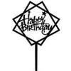 Decoração de bolo acrílica para inserir no bolo, cartão para bolo, decoração para festa de Aniversário Feliz, decoração de mesa de sobremesas