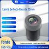 Lente sem distorção 12mm foco fixo 12 milhões de pixels 6G vidro completo 1/2.3 polegadas