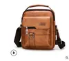 Bolso Cruzado para Hombre 2023 Nuevo Maletín de Negocios para Viaje Maletín de Cuero PU para Hombre Bolso para Computadora de Hombro para Hombre Gran Capacidad