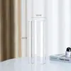 Vaso de vidro para atacado tubo reto espessado arranjo de flores alto senso rico bambu vaso hidropônico decorativo vaso de chão pote redondo