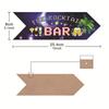 Hogar de Madera 10*20cm Colgante Tipo Flecha Placa de Puerta Navideña Decoración Festiva Colgante de Pared de Halloween