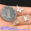 Plata de Ley S925 Colgante Mariposa Seiko Colgante Cristal Wenwan Cuerda Trenzada para Mano Collar Accesorios Hechos a Mano DIY