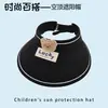 Sombrero de Protección Solar para Niños con Ala Ancha, Sombrero de Sol de Copa Abierta, Sombrero de Sol para Exteriores con Protección UV, Sombrero de Sol Transpirable