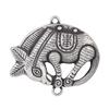 Pie de Rey Ciervo Dorado Plata Vintage Antiguo Fu Lu Shou Estilo Étnico Auspicioso Durazno de Cumpleaños DIY Hecho a Mano Accesorios de Plata Esterlina 999